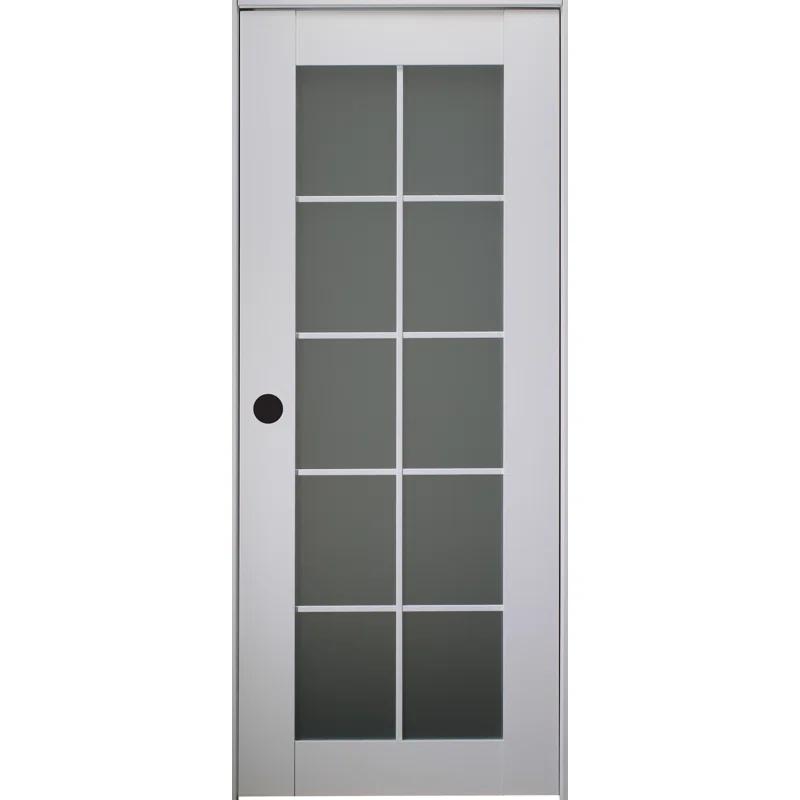 Belldinni Smart Pro 10 Lite DIY-Friendly Manufactured Wood and Glass Single Prehung Interior Door