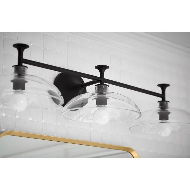 Tone 3 Light Indoor Bathroom Vanity Light Fixture, UL Listed