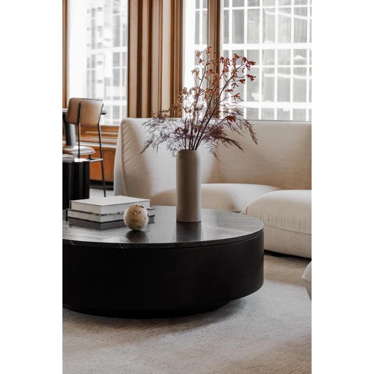 Duke Round Coffee Table - Black