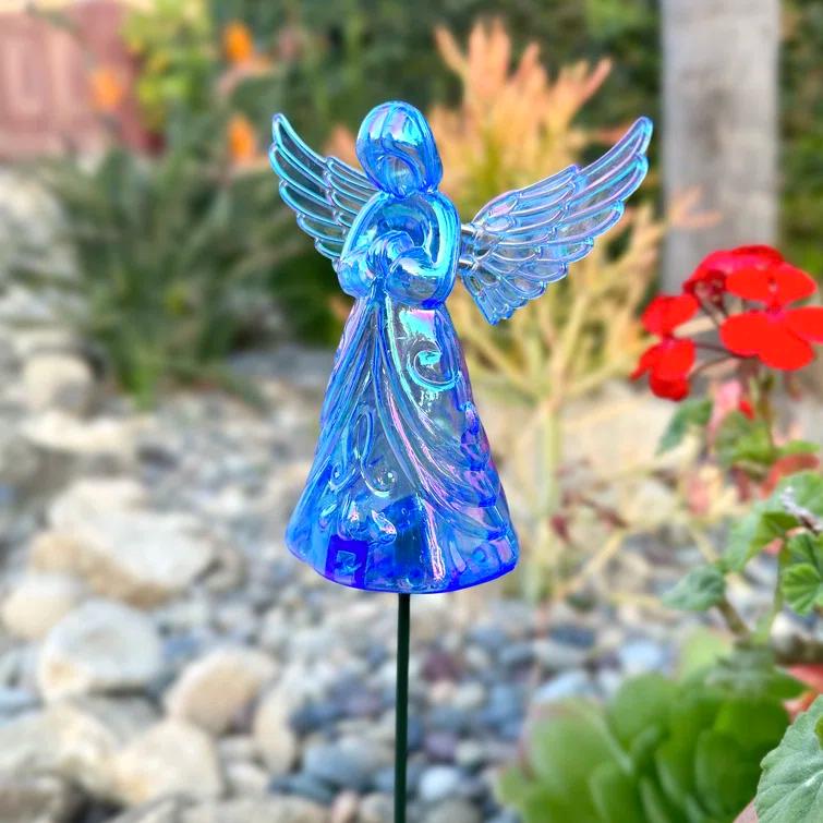 Exhart Exhart 2 Piece Angel WindyWing Garden Stakes, 4.5 by 30 Inches (Set of 2)