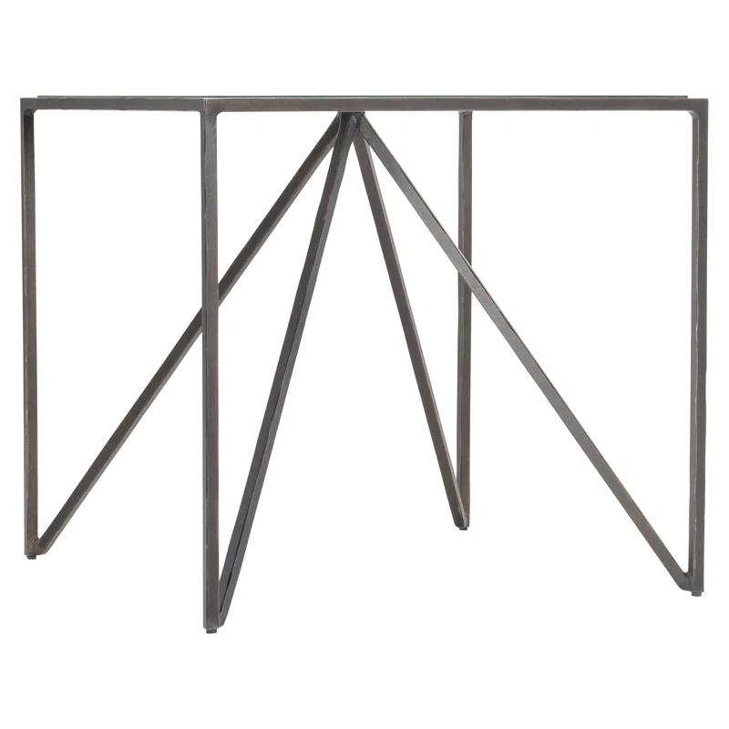 Fulton Glass Top End Table