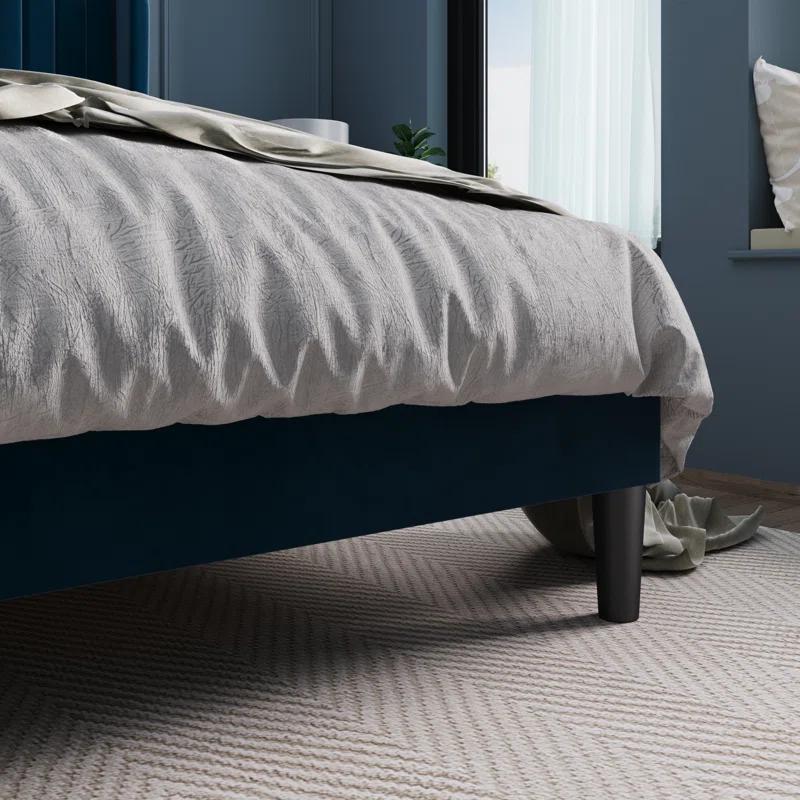 Candler Upholstered Platform Bed with Wingback