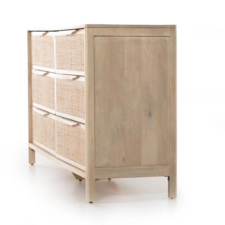 Hannah 6-Drawer Dresser - Natural