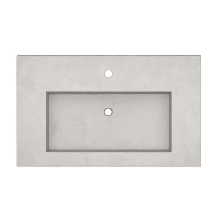 36.5" Single Bathroom Vanity Top with Sink