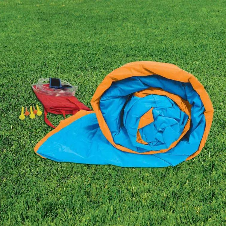 Banzai Banzai Pipeline Twist Kids Inflatable Outdoor Water Pool Aqua Park and Slides