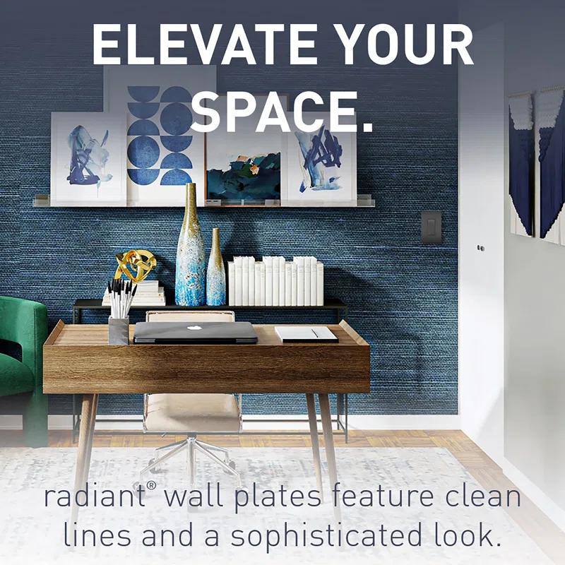 Legrand Radiant 6-Gang Decorator Rocker Screwless Wall Plate