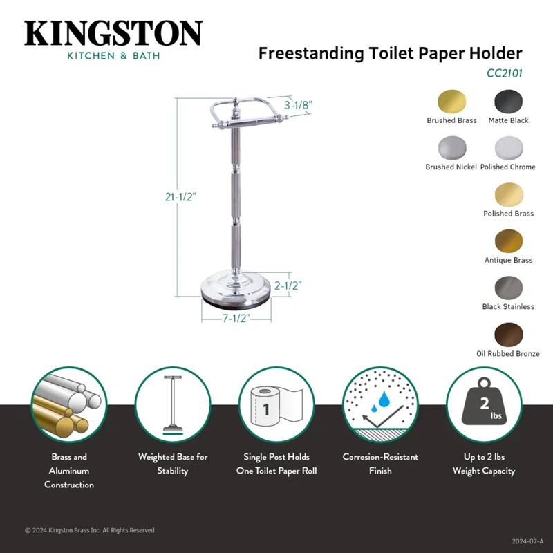 Kingston Brass CC2101 Kingston Brass Georgian Freestanding Toilet Paper Holder