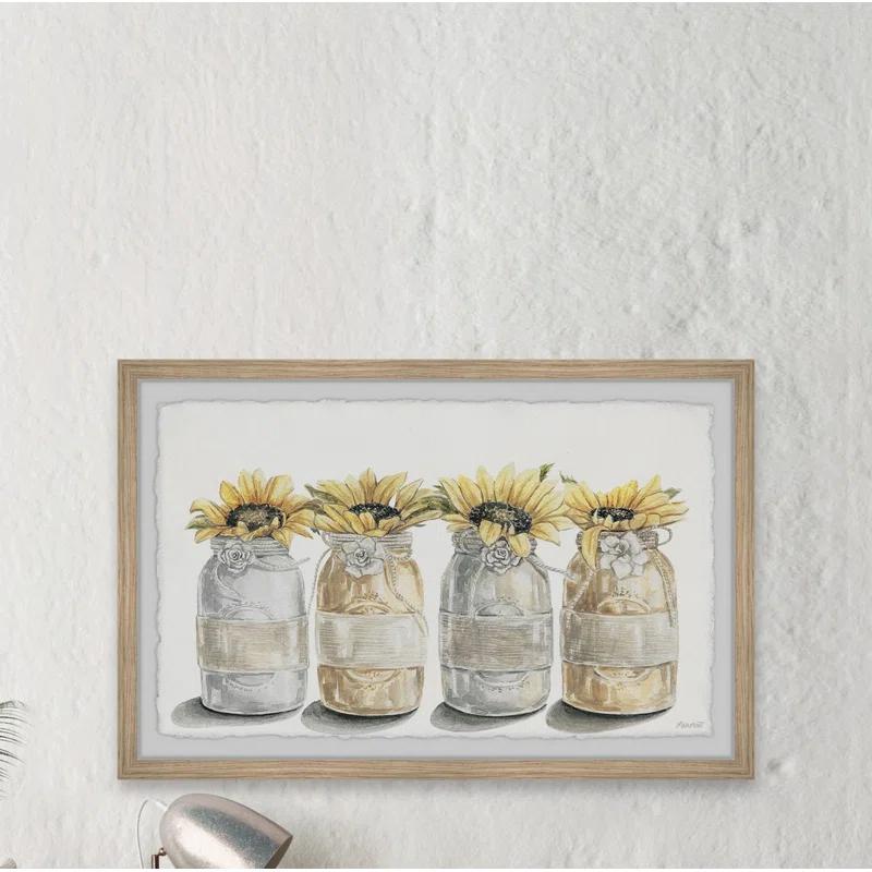 Marmont Hill " Floral Bloom Arrangement " Painting Print