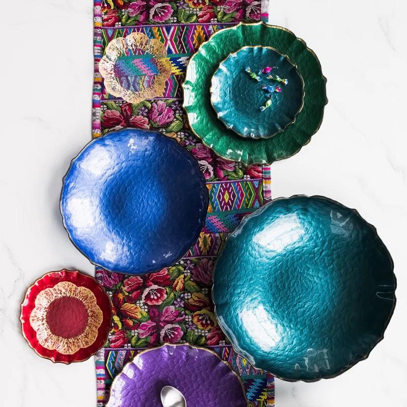 Viva by Vietri Baroque Glass No Pattern Charger