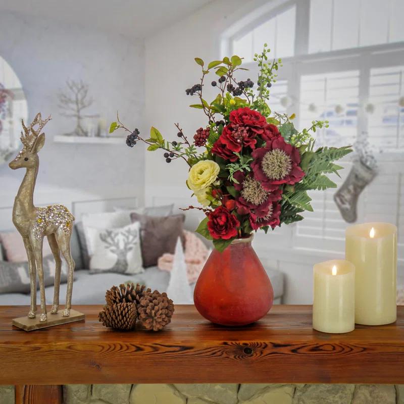 HGTV Home Collection Handmade Glass Table Vase