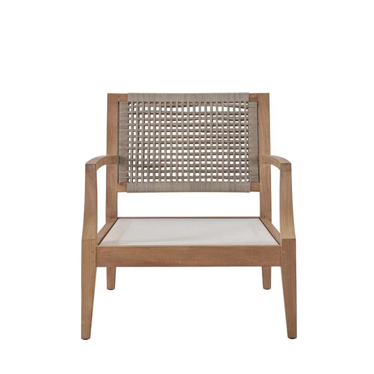 Coastal Living™ by Universal Furniture Chesapeake Teak Patio Chair with Sunbrella Cushions