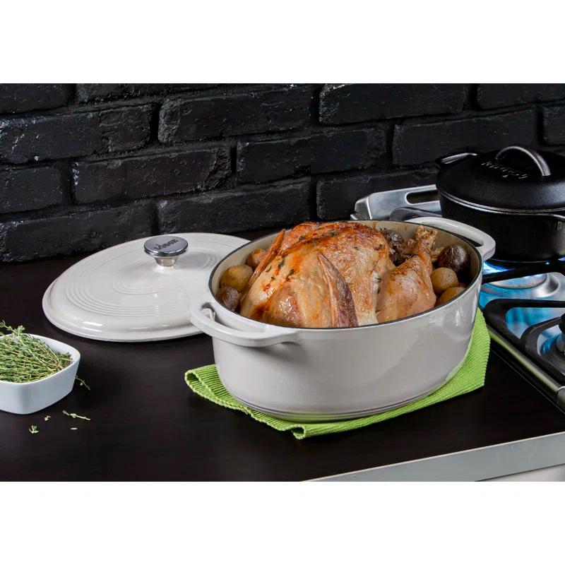 Lodge 7 Quart Enameled Cast Iron Dutch Oven Available