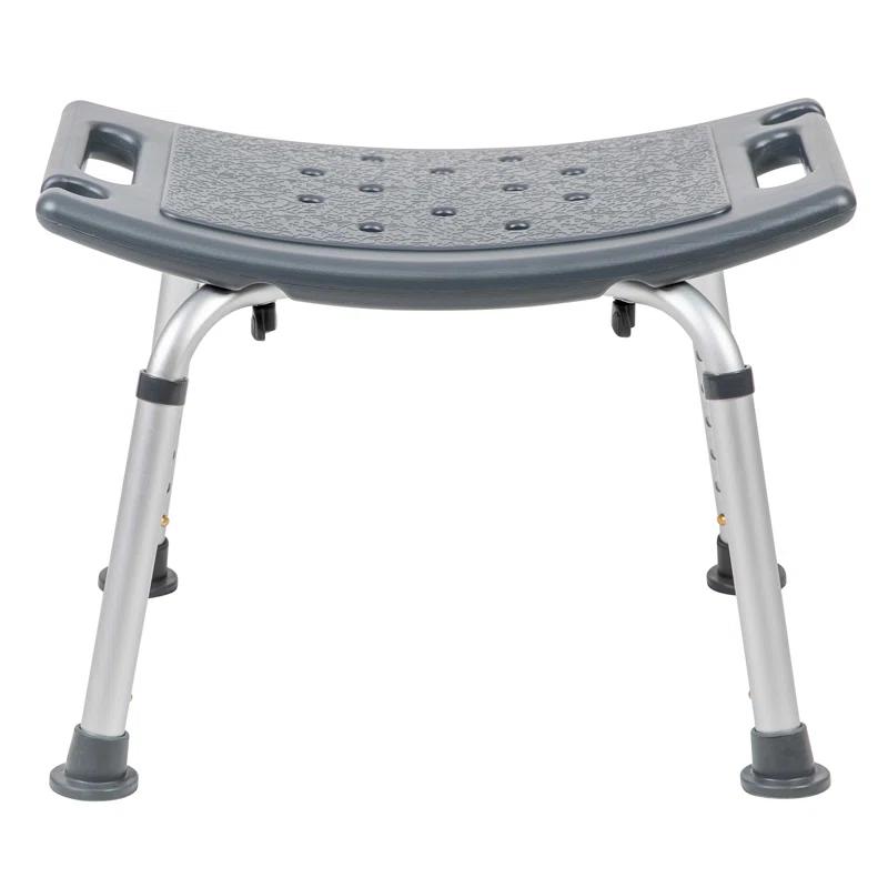 Hemsworth Tool-Free 300 Lb. Capacity, Adjustable Bath & Shower Chair w/ Non-slip Feet