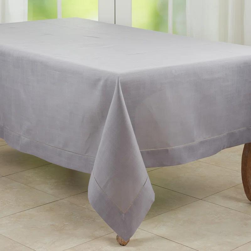 Saro Rochester Collection Solid Color Square Tablecloth