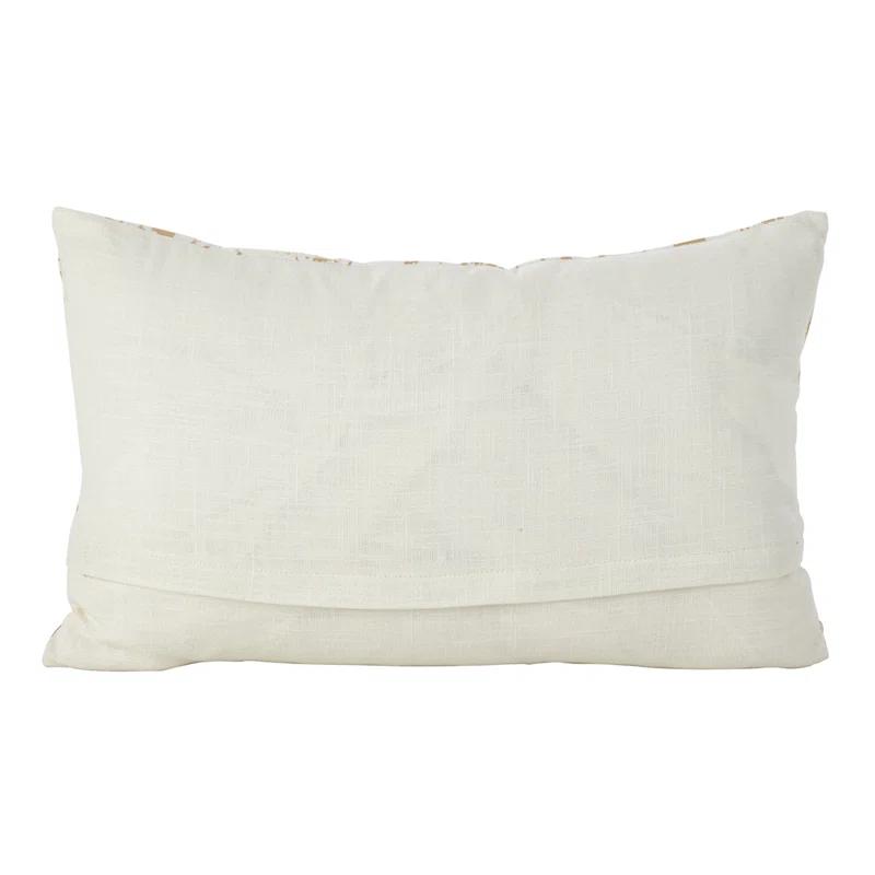 Saro Loretta Abstract Square Cotton Pillow Cover