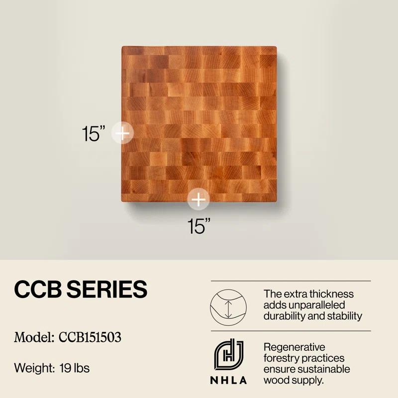 John Boos John Boos Chinese Cutting Board 3" End Grain Reversible