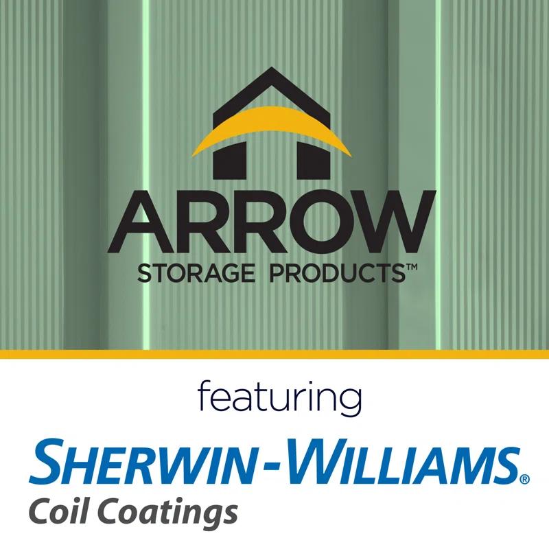Arrow 6 ft. W x 5 ft. D Galvanized Steel Storage Shed