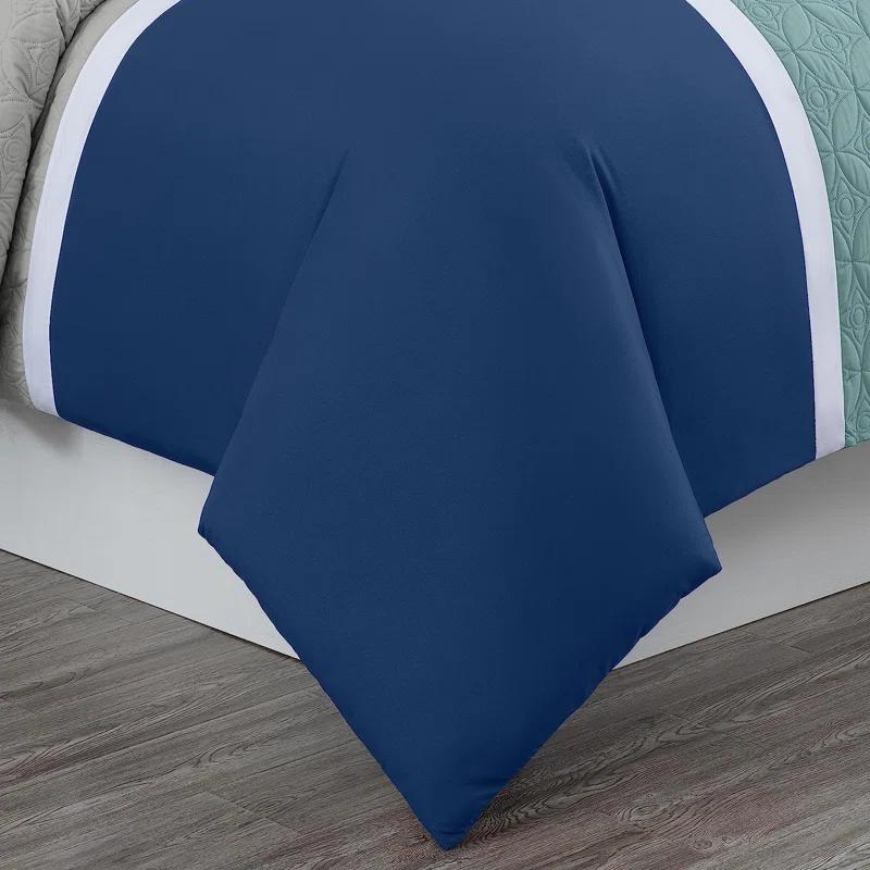 Chezmoi Collection 7-Piece Patchwork Bed in a Bag Comforter Set with Sheets