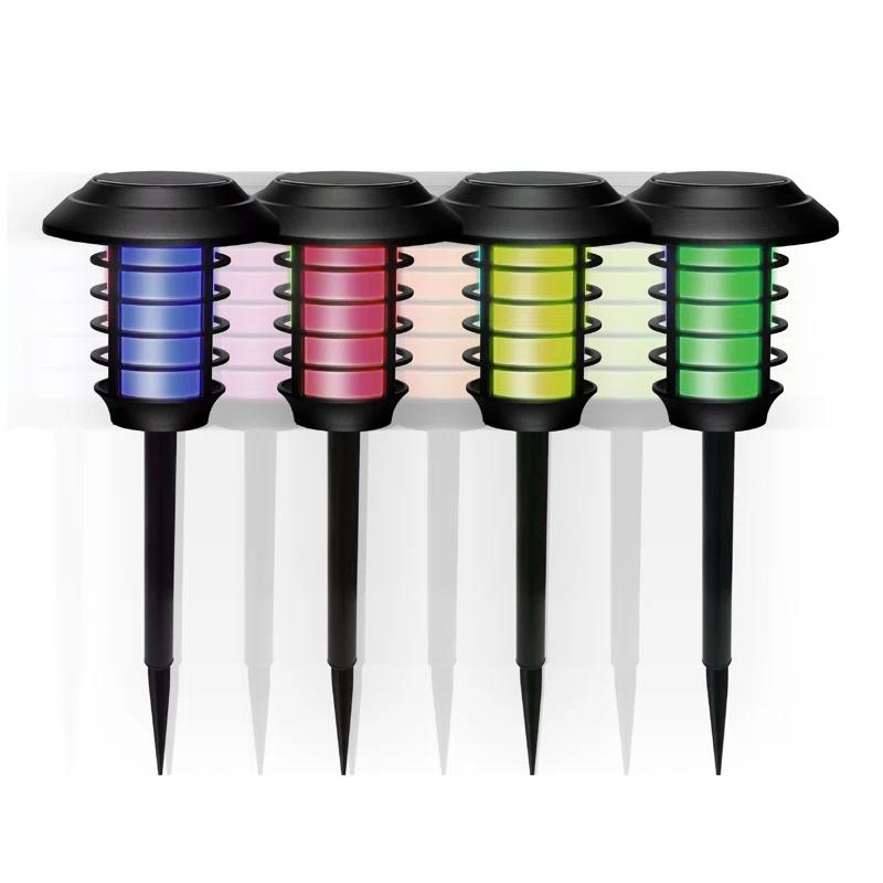 Bell+Howell Color Changing Solar Powered Pathway Lights With Remote Control, Wireless Auto On/off (Set of 8)