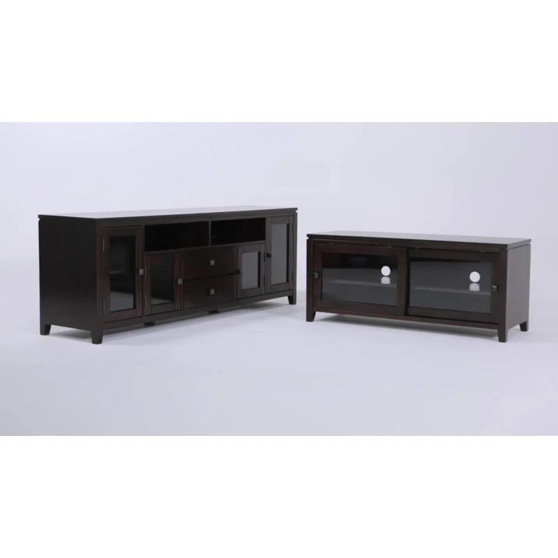 Simpli Home Cosmopolitan SOLID WOOD 72 inch Wide TV Media Stand For TVs up to 80 inches