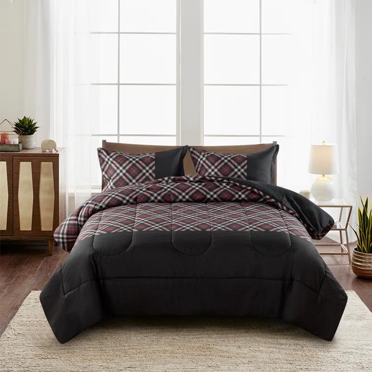 Marina Decoration Black Polyester 3 Piece Comforter Set | Wayfair
