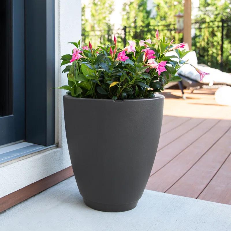 Mayne Inc. Caprio Tall Resin Pot Planter with Water Reservoir