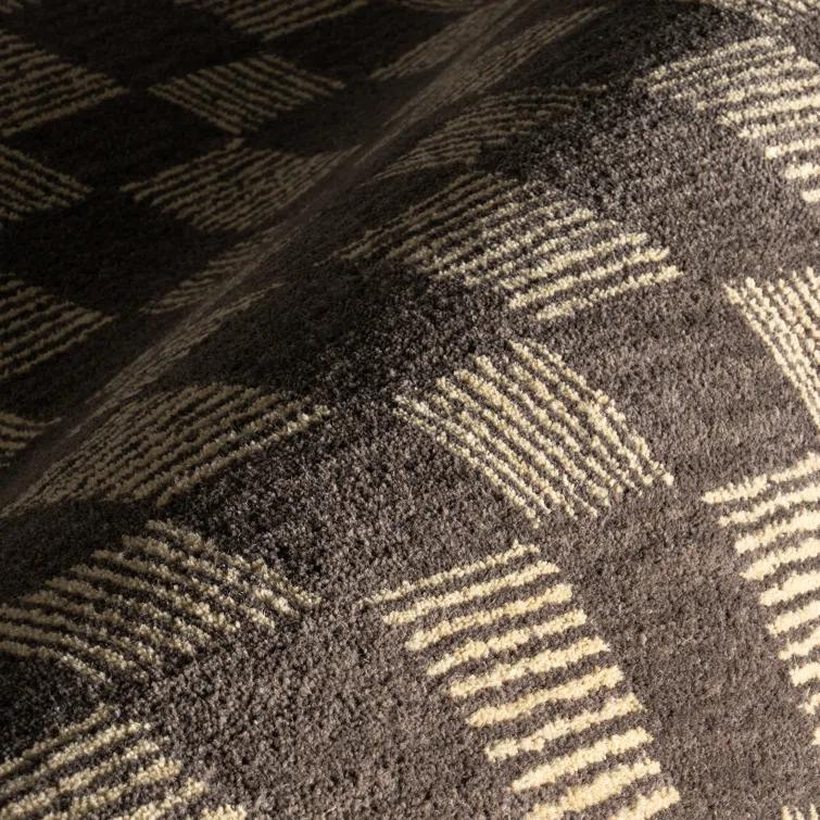 Ebern Designs Quince Checkered Wool Area Rug