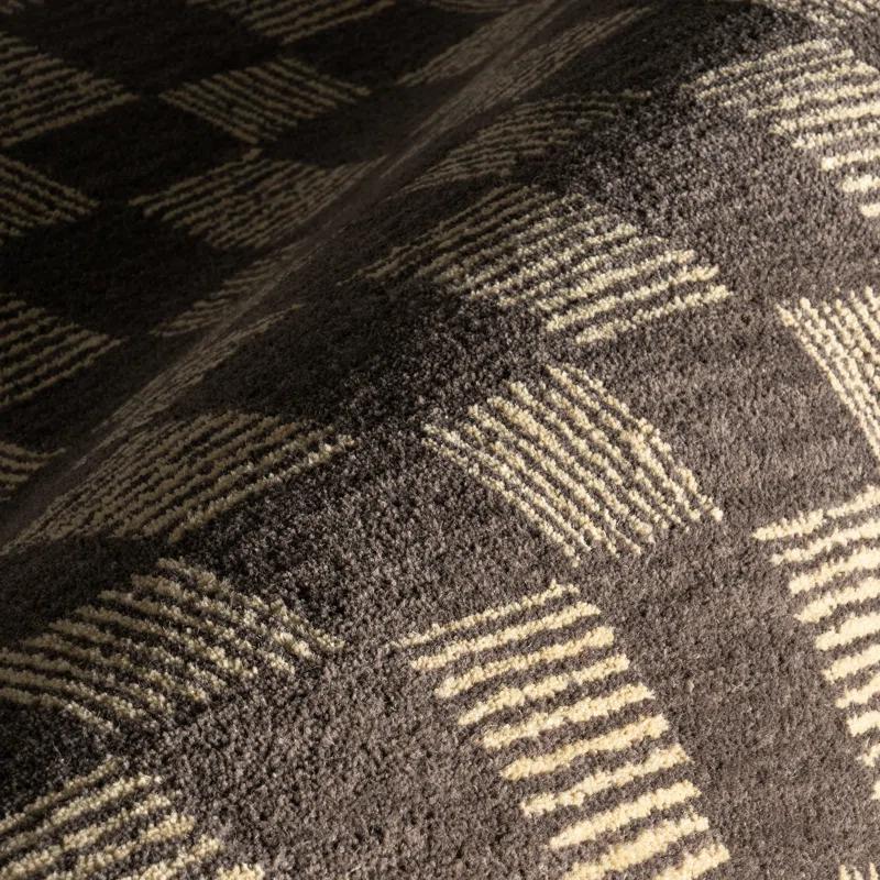 Ebern Designs Quince Checkered Wool Area Rug