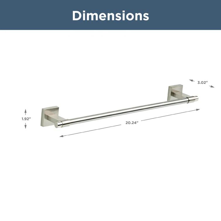 Franklin Brass Maxted 18" Wall Mounted Towel Bar MAX18-SN