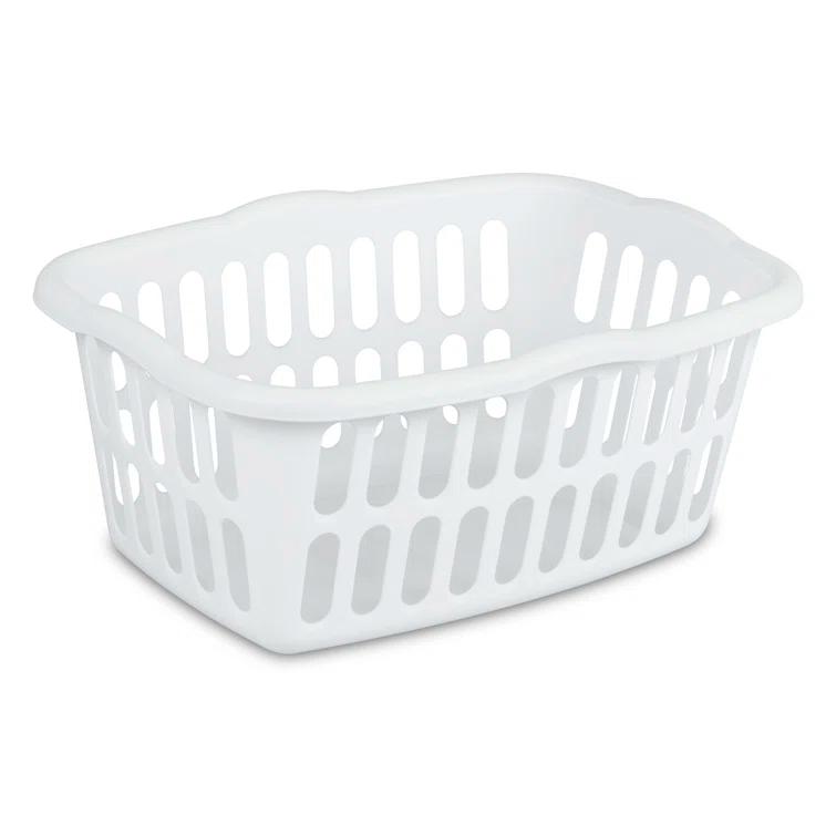 Sterilite Sterilite 1.5 Bu Rectangular Laundry Basket, Classic Design to Carry Clothes to Laundry Room (Set of 12)