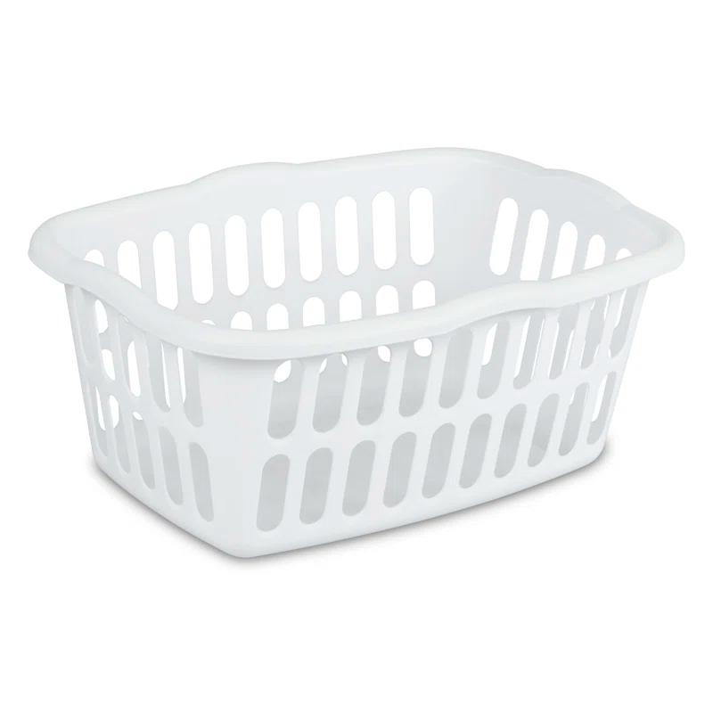 Sterilite Sterilite 1.5 Bu Rectangular Laundry Basket, Classic Design to Carry Clothes to Laundry Room (Set of 12)