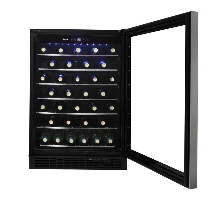 Danby Danby Single Zone 23.8'' Built-In 60 Bottle Wine Refrigerator with Reversible Door