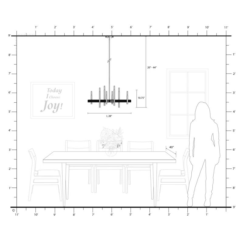 Wade Logan® Oiti 8 - Light Dimmable Chandelier