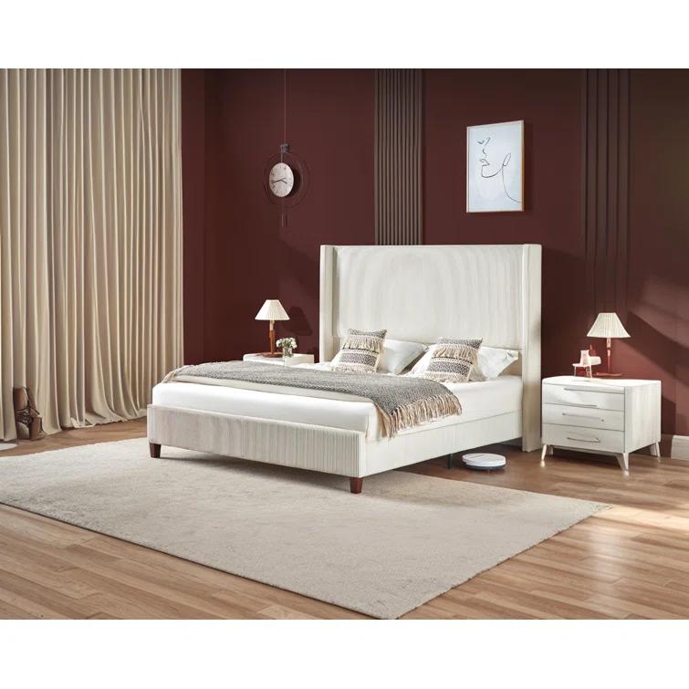 Willa Arlo™ Interiors Dunwoody Upholstered Wingback Platform Bed