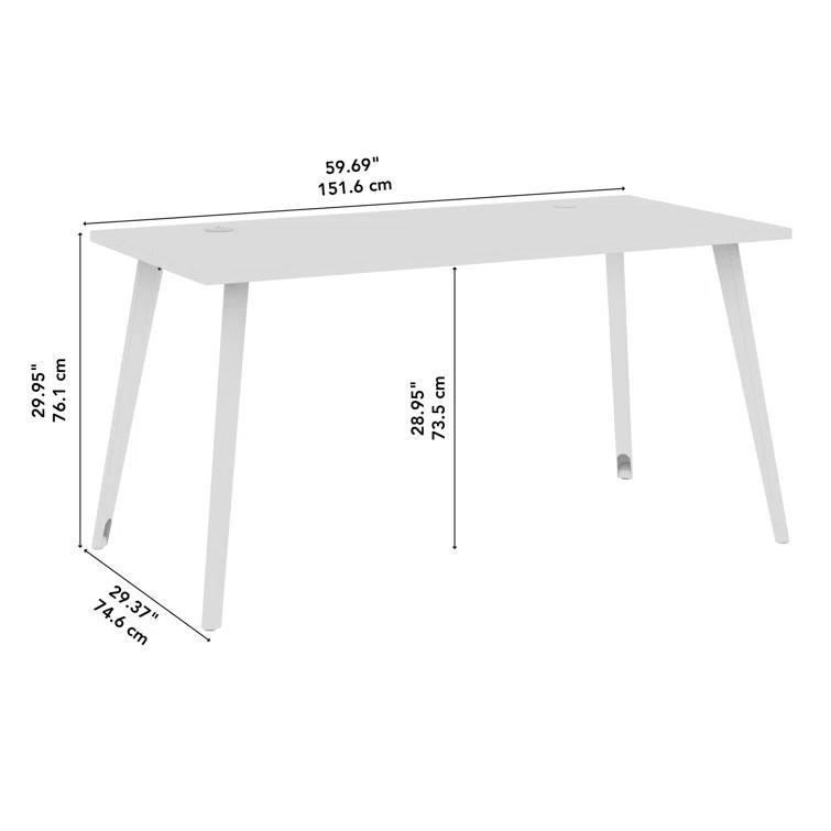 Bush Business Furniture Bush Business Furniture Vista Computer Desk With Splayed Metal Legs