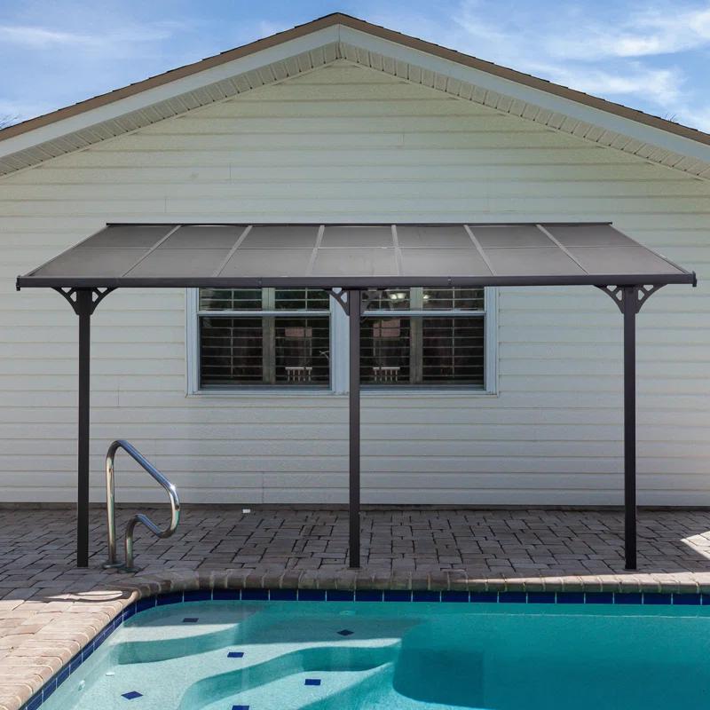 Outsunny 14 Ft. W x 10 Ft. D Aluminum Pergola with Canopy
