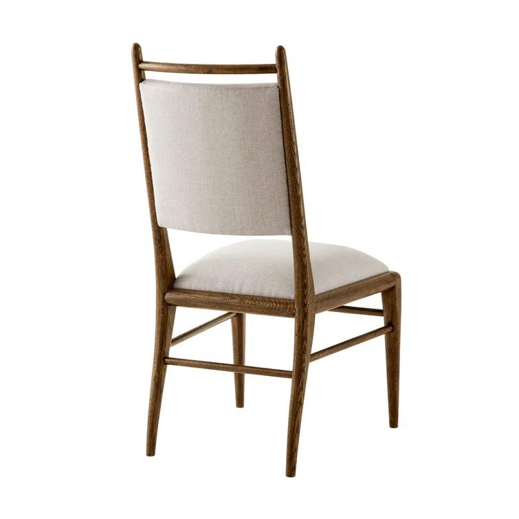 Theodore Alexander Nova 19.25'' H Upholstered Oak Side Chair (Set of 2)