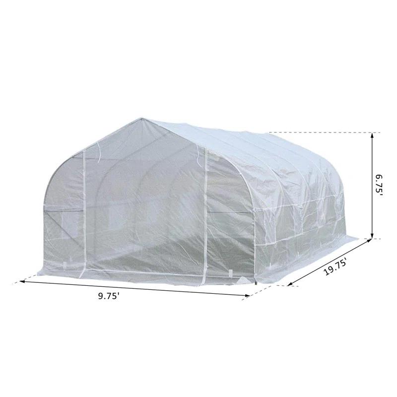 Outsunny 9.75"  W x  19.75" D Hobby Greenhouse