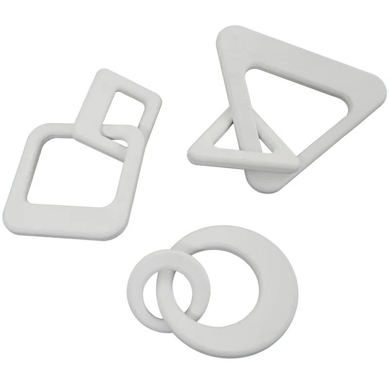 Alize Contemporary Chain Sculpture (Set of 3)