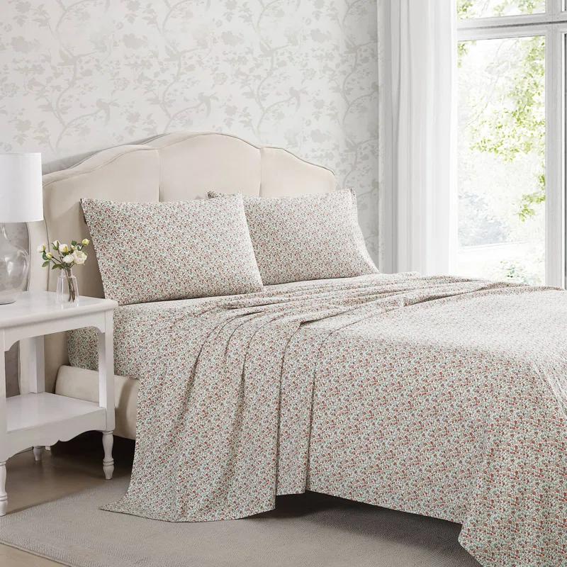 Laura Ashley Laura Ashley Printed Cotton Percale Sheet Set