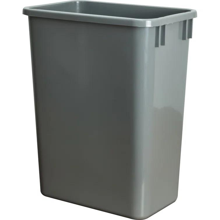Hardware Resources Plastic Open Kitchen Trash Can