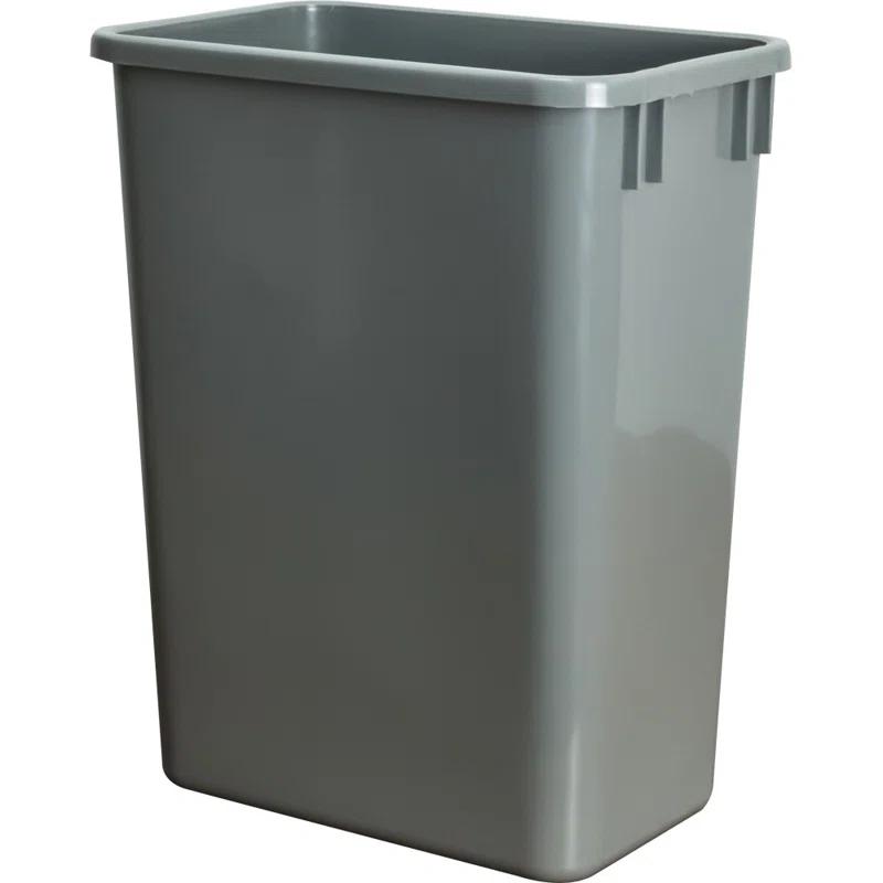 Hardware Resources Plastic Open Kitchen Trash Can