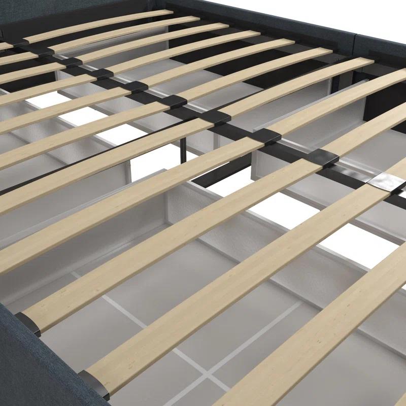 Novogratz Kelly Upholstered Unfinished Platform Storage Bed