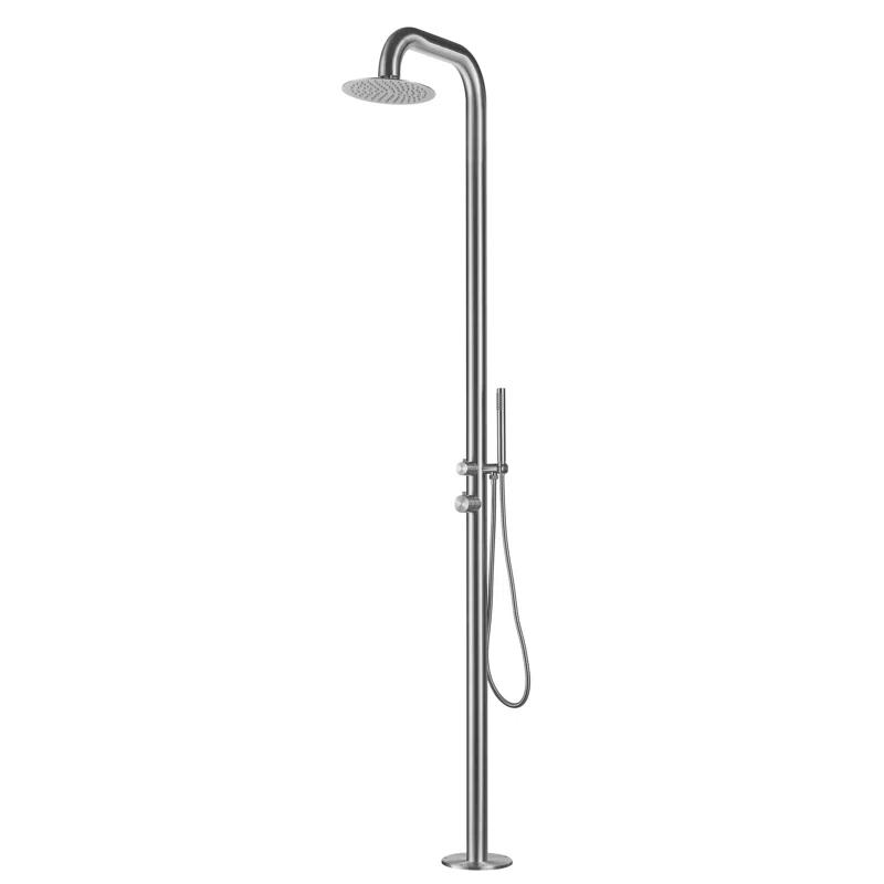 Stainless Steel Free Standing Outdoor Shower