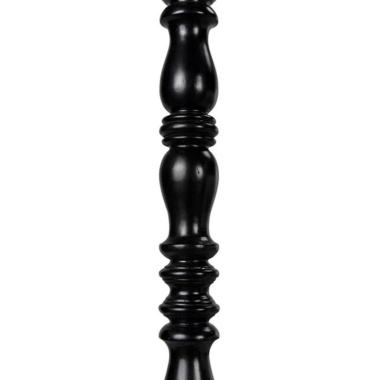 Noir Bachelor Solid Wood Slat Bed