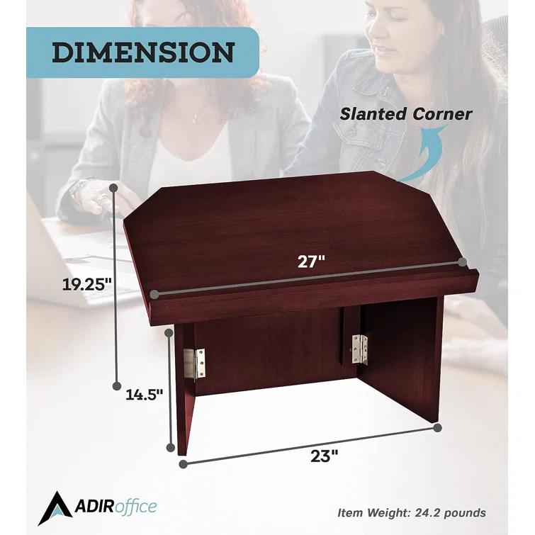 AdirOffice Adiroffice Foldable Tabletop Podium Presentation Lectern