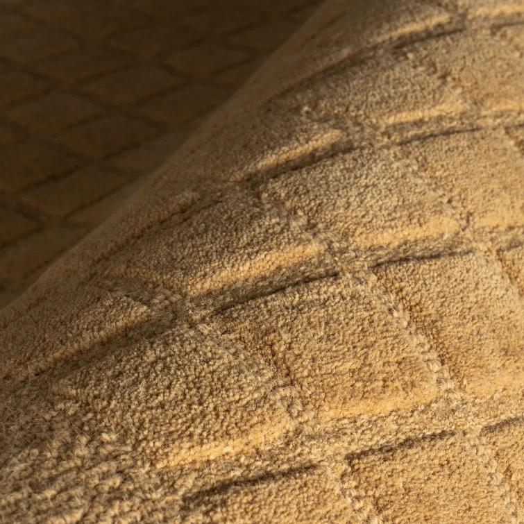 Latitude Run® Fritz Checkered Wool Area Rug