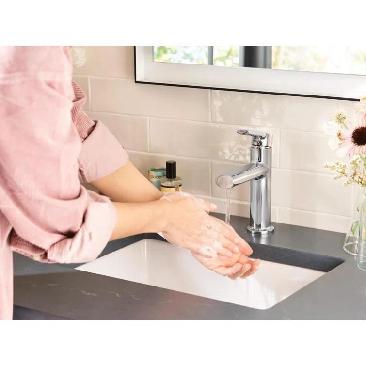Moen Moen Meena Single Hole Bathroom Faucet with Drain Assembly 84794