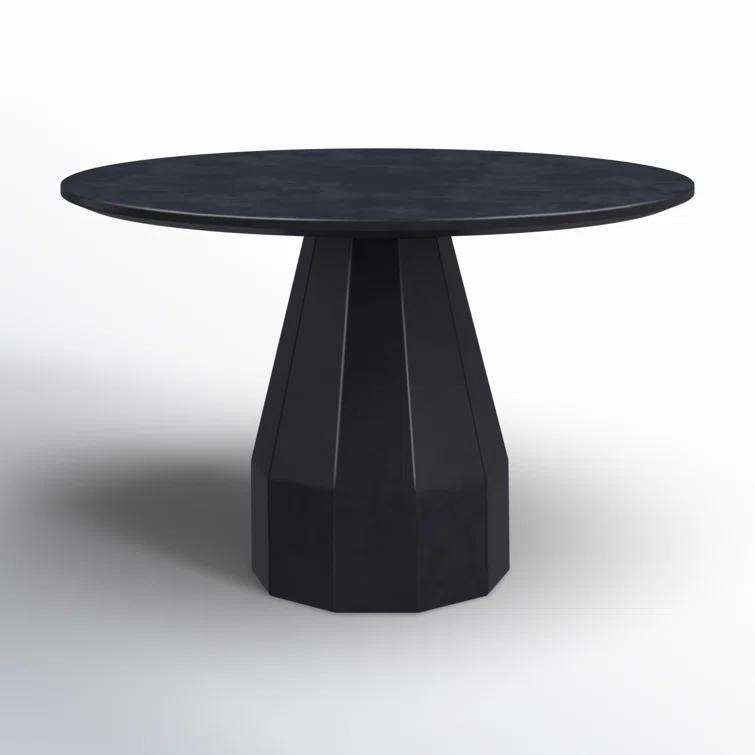 Aldora Concrete Round Outdoor Dining Table (47")