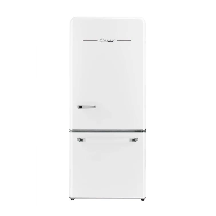 Unique Appliances Classic Retro 30" Frost-Free 17.7 cu. ft. Energy Star Certified Bottom Freezer Refrigerator UGP-510L W AC